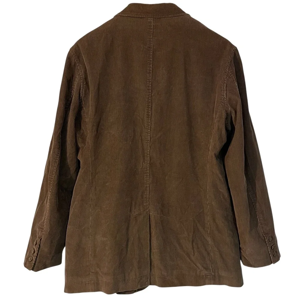 J Crew Mens Corduroy Blazer Brown 2 Button Sport Coat Preppy Academia Fall L‎